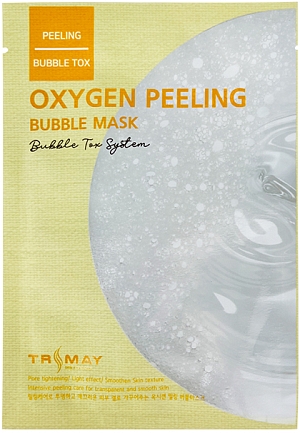 Trimay~Кислородная тканевая пилинг-маска c ниацинамидом~Oxygen Peeling Bubble Mask